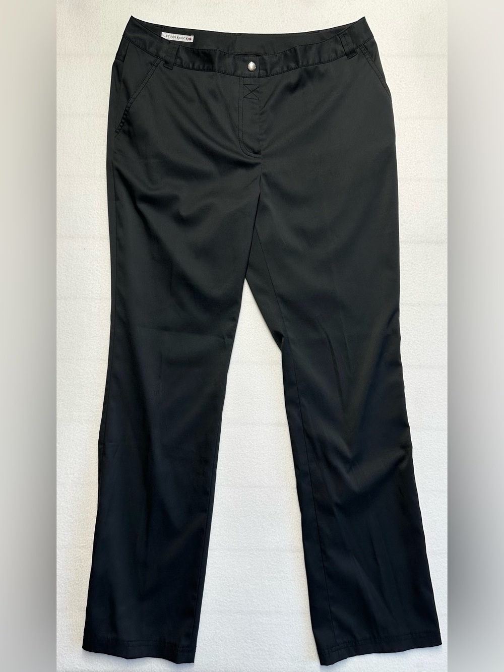 Cutter & Buck Black Straight Leg Dress Pants Women’s Size 12 Golf Workwear